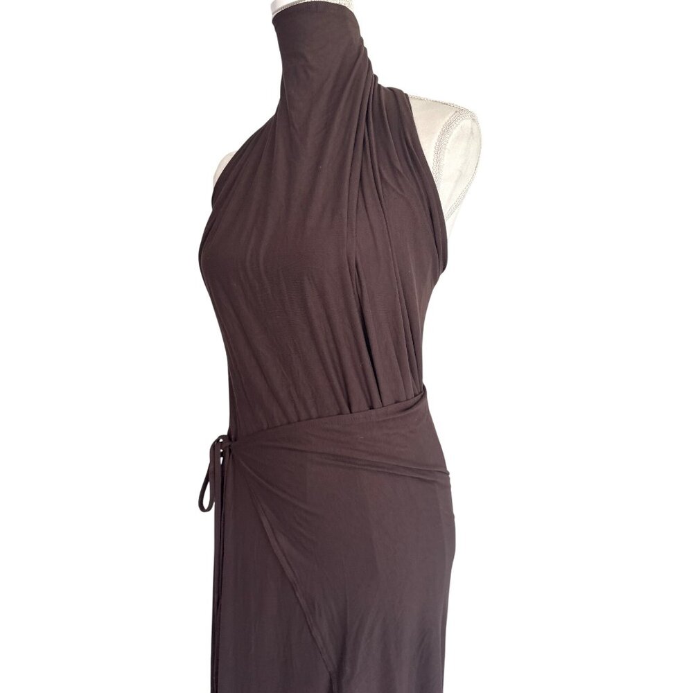 Diana Milkanova Studio Gaia Dress in Chocolate Brown One Size New Womens Maxi - Picture 6 of 16